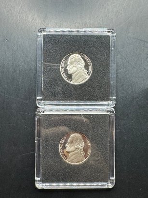 2 2004-S Uncirculated Proof Jefferson Nickels