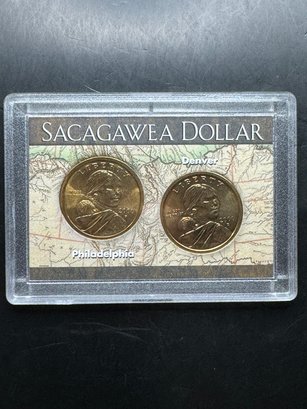 2000 Philadelphia And Denver Sacagawea Dollars