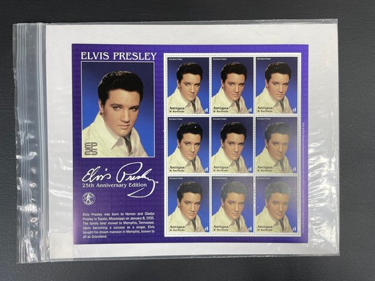 Elvis Presley Mint Stamp Sheet