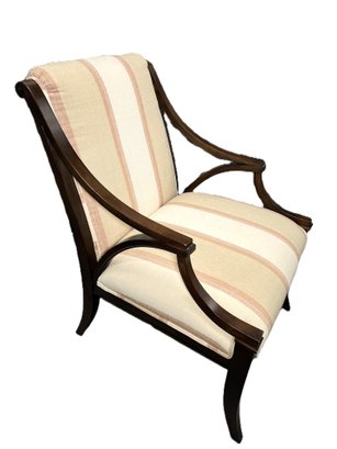 Striped Hickory White Armchair
