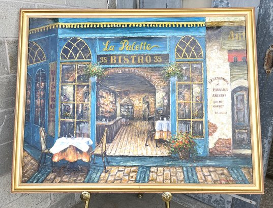 Large Signed Reproduction Painting Of 'LaPalette' By Viktor Shvaiko