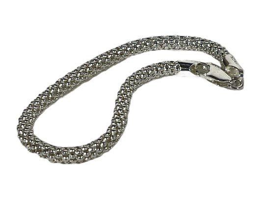 Fine Sterling Silver Bracelet 7 1/2' Long