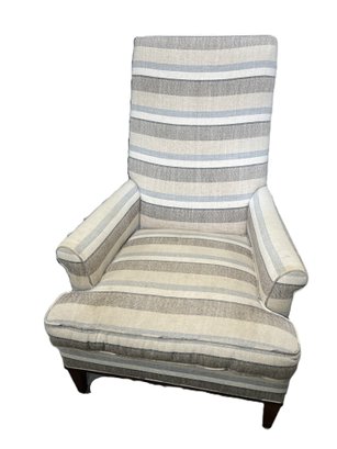 Hickory Chair Co. Striped Armchair