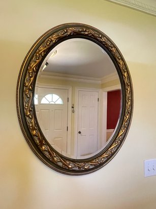 Oval Shaped Ornate Wall Mirror