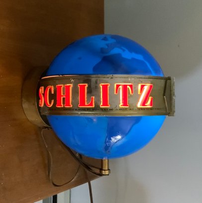 Vintage Schlitz Globe Light