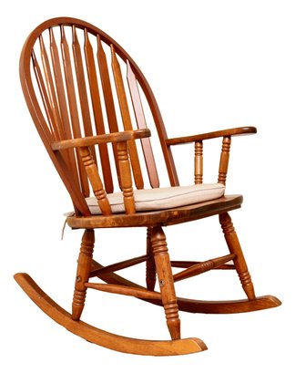 Windsor Spindle Wood Rocking Chair