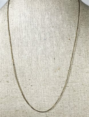 Fine Gold Over Sterling Silver Chain Necklace Never Worn 18'