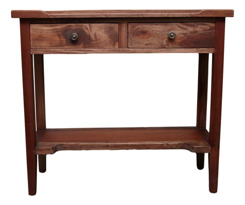 Small Wood Console Table With Two Drawers