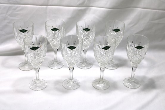 Shannon Crystal Glasses  Designs Of Ireland  Lot Of 8 Tall Glasses