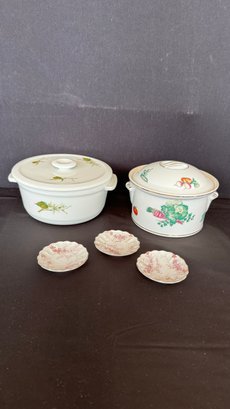 A Lot Of Lidded Bakers - 1 Limoges