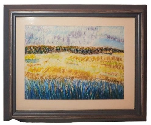 Gorgeous Watercolor Painting By M. Stafford Framed