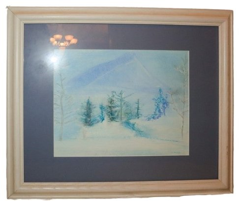 Gorgeous Watercolor Painting Signed By M. Stafford Framed