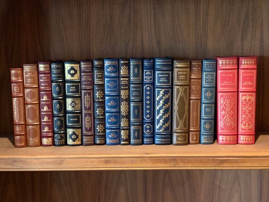 Set 17 Oxford Library Leather Bound Books