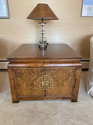 Mid Century Oriental Inspired Side/coffee Table With Bottom Storage By Raymond Sabota ?
