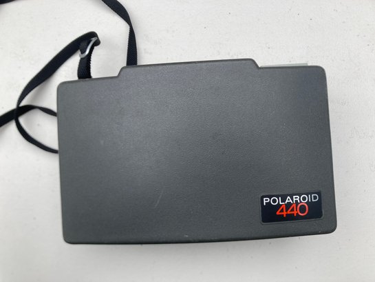 1970's Polaroid Automatic Land Pack Film Model 440 Camera With Clamshell Cover