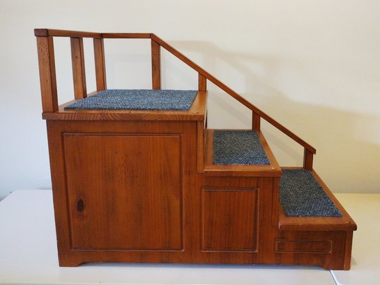 Orvis Deluxe Wood Dog Stairs For Bed Or Sofa