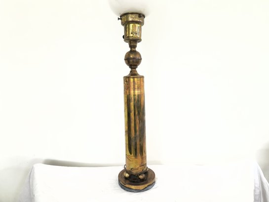 Art Deco Table Lamp With Glass Shade