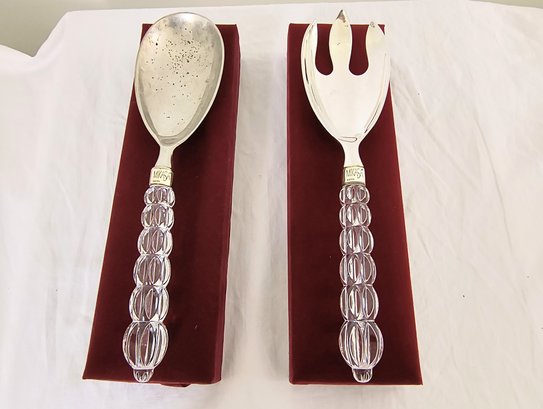 Mikasa Serving Utensils With Crystal Handles