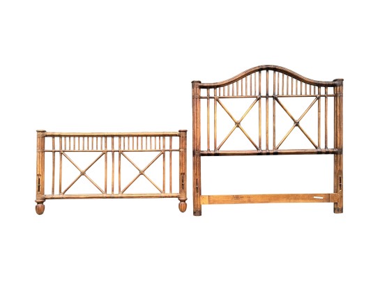Lillian August Bamboo / Rattan Bed With Side Rails