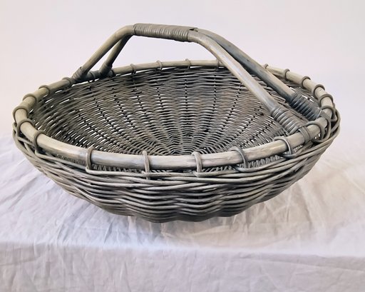 Large Painted Basket