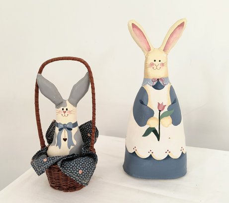 Folk Art Bunny Rabbit Decor