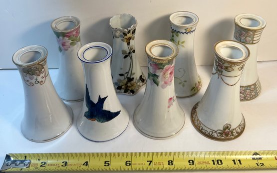 Lot Of 8 Nippon Decorative Pin Holders