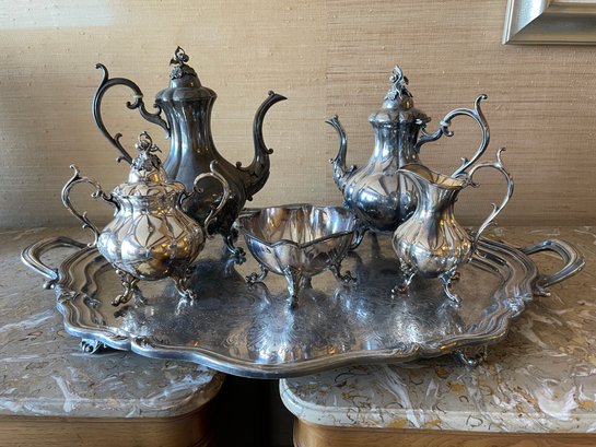 Reed And Barton -winthrop Silver-plated Tea Set.