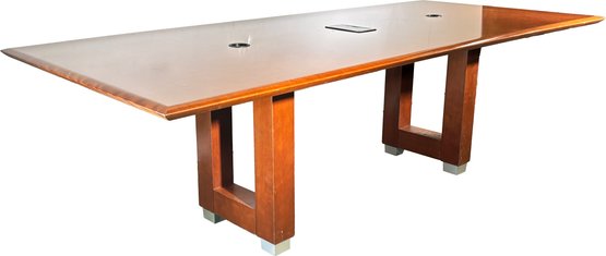 A Very Large, Custom Modern Maple Board Room, Or Work, Or Dining Room Table