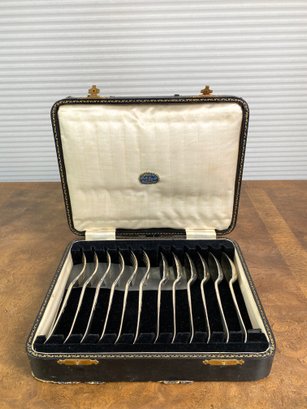 Sterling By Charles William Fletcher - Sterling Fork And Spoon Service For (6) In Storage Case - 626g
