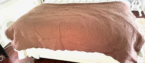 Vintage Chocolate Quilted Duvet Cover