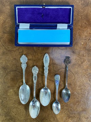Group Of Collectors Demitasse Spoons - 81g