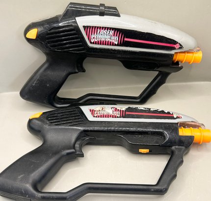 Pair Of 1997 Laser Command Toy Guns