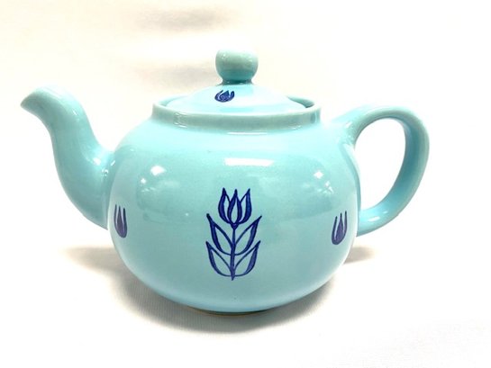 Vintage MCM Dutch Blue Teapot By Cameron Clay