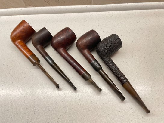 Collection Of Five Vintage Pipes.