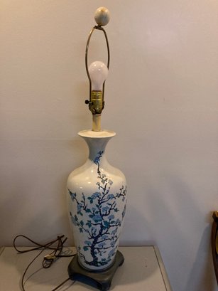 Vintage Lamp Hand Painted Design