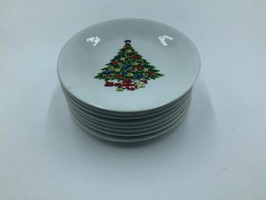 Christmas Tree Salad/Dessert Plates