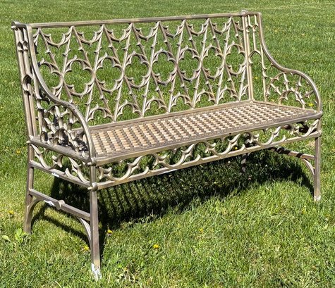 A Gorgeous Vintage Cast Aluminum Garden Bench By Brambley Garden Furniture