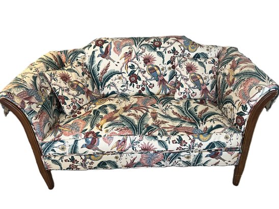 Fabulous Custom Upholstered Antique Loveseat