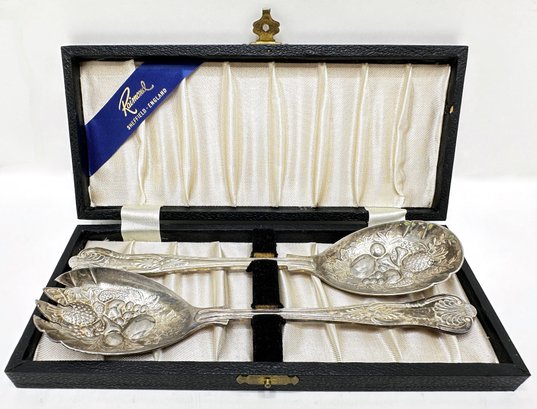 Vintage  Raimond Sheffield Silverplated Serving Set In Original Box