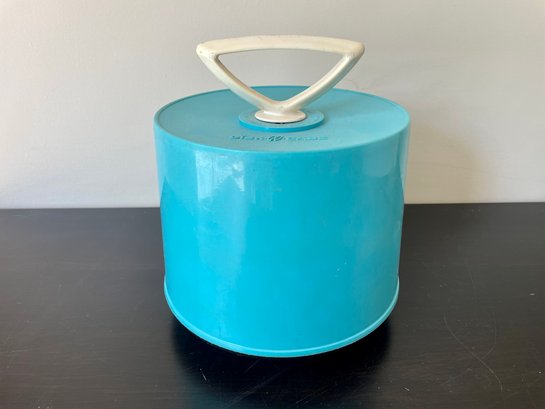 Mid Century Blue Disk-Go-Case For 45 RPM Records