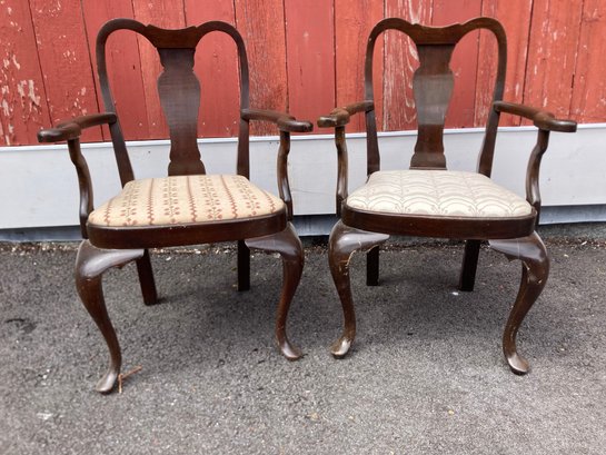 2 Victorian Childs Sitting Chairs Really Cute Well Made And Sturdy
