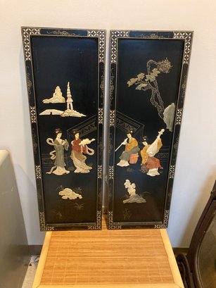 Two Japanese Art Panels