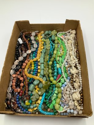 Box Of Strung Beads Lot 2