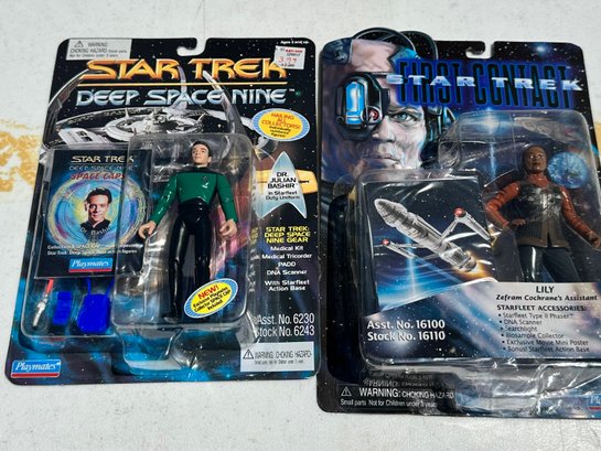 3 Star Trek Action Figures Deep Space Nine First Contact