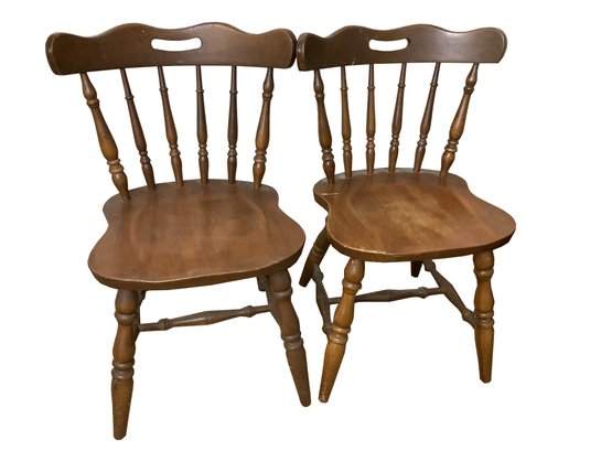 Pair Of Wood Chairs