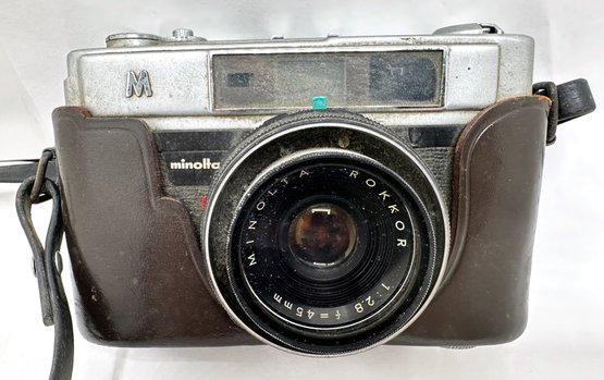 Vintage Minolta A5 Rokkor Classic Rangefinder Camera For 35mm Film