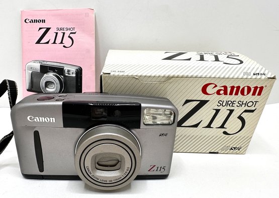 Canon Z115 Sure Shot Camera In Original Box