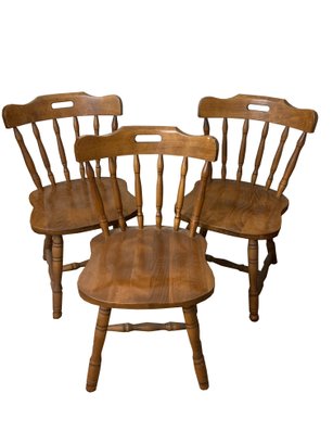 Trio Of Wood Chairs