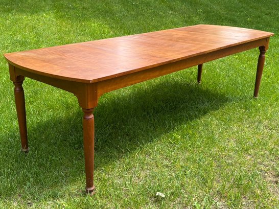 A Gorgeous Custom Solid Cherry Farmhouse Dining Table