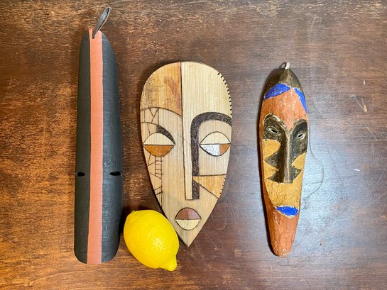 Trio Of Painted Masks